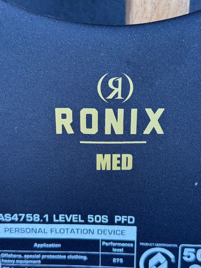 Ronix 2026 Blackjack Vest M - NON Approved Sample (C88)