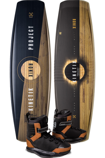 Ronix 2023 KINETIK FLEXBOX 1 WAKEBOARD WITH 2025 DIPLOMAT EXP BOOTS
