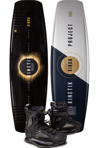 Ronix 2023 KINETIK SPRINGBOX 2 WAKEBOARD WITH 2024 KINETIK EXP BOOTS