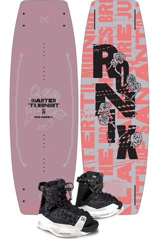 Ronix 2027 Quarter 'Til Midnight Ladies Wakeboard with Halo Boots
