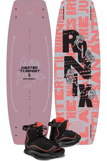 Ronix 2027 Quarter 'Til Midnight Ladies Wakeboard with Luxe Boots