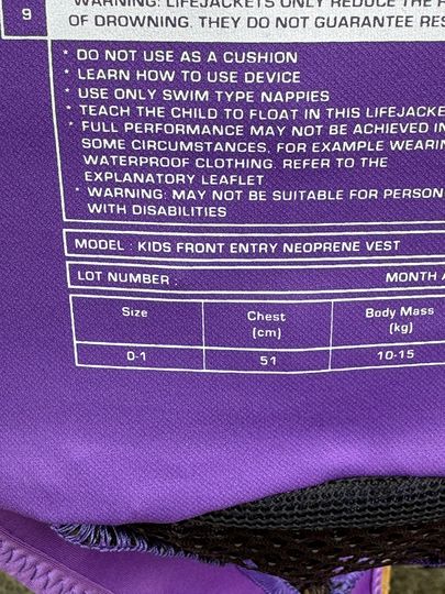 Ivy 2026 Infant Vest W Collar 0-1 - NON APPROVED SAMPLE