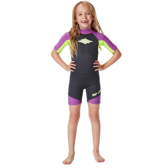 Rip Curl 2027 Grom's Omega B/Zip Springsuit