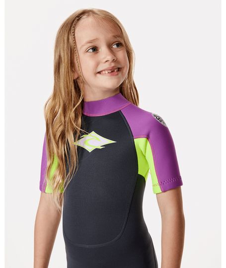 Rip Curl 2027 Grom's Omega B/Zip Springsuit