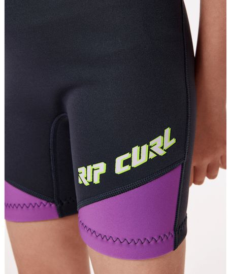 Rip Curl 2027 Grom's Omega B/Zip Springsuit