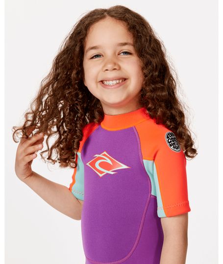 Rip Curl 2027 Grom's Omega B/Zip Springsuit