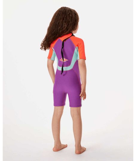Rip Curl 2027 Grom's Omega B/Zip Springsuit