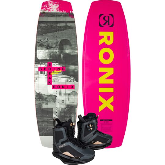 Ronix 2027 Spring Break Women's Cable Park Wakeboard with Rise Boots