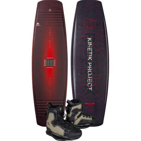 Ronix 2027 Kinetik Project Men's Cable Park Wakeboard with Kinetik Project Boots