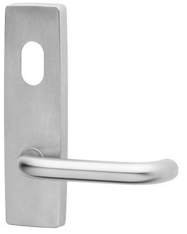 1801 SQUARE END PLATE WITH CYL HOLE & 70 LEVER CHROME PLATE