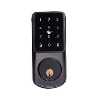 LIONHEAD TTLock The FRANKLIN Bluetooth Deadbolt Black 60/70m