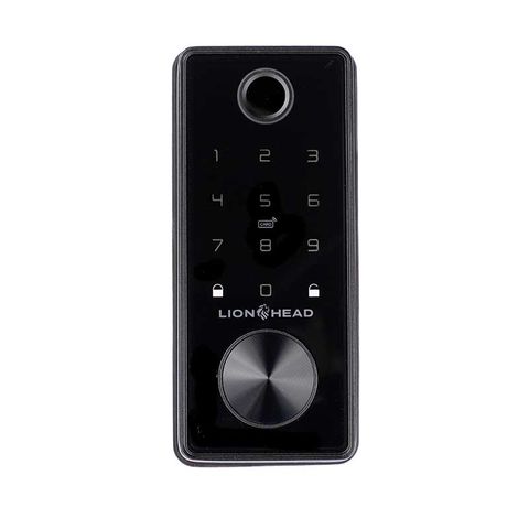 LIONHEAD TTLock The BEAUFORT Bluetooth Deadbolt Black 60/70m