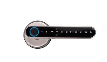 LIONHEAD TTLock The PIPER Entrance Lock Silver Fingerprint,