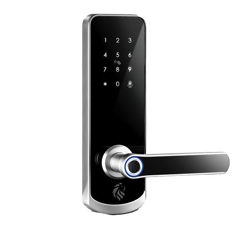 LIONHEAD TTLock The NICHOLSON Entrance Lock Silver Fingerpri