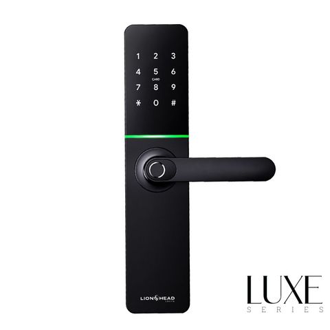 LIONHEAD TTLock The ENMORE LUXE Entrance Lock Black WiFi BLE