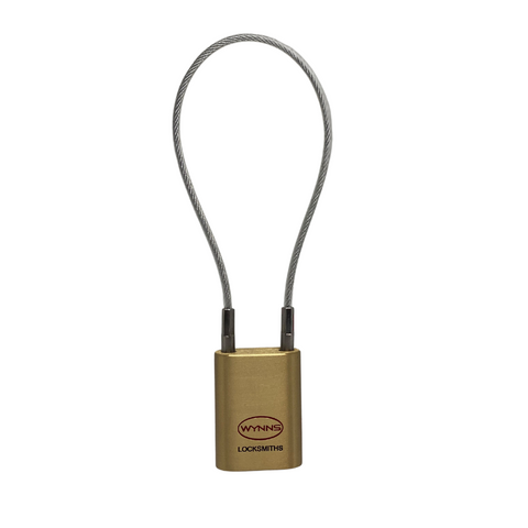 WYNNS 40MM PADLOCK 150MM CABLE KD DP
