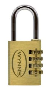 40MM 4 WHEEL COMBINATION PADLOCK