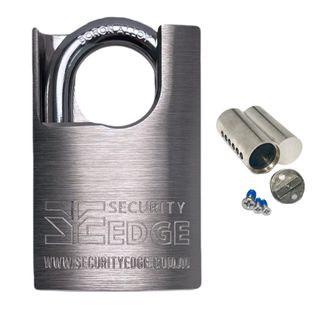SECURITY EDGE L CS55MM PADLOCK 27MM BORON ALLOY SHACKLE BK