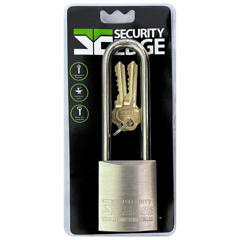 SECURITY EDGE L 45MM PADLOCK, 90MM MARINE ALLOY SHACKLE KDDP