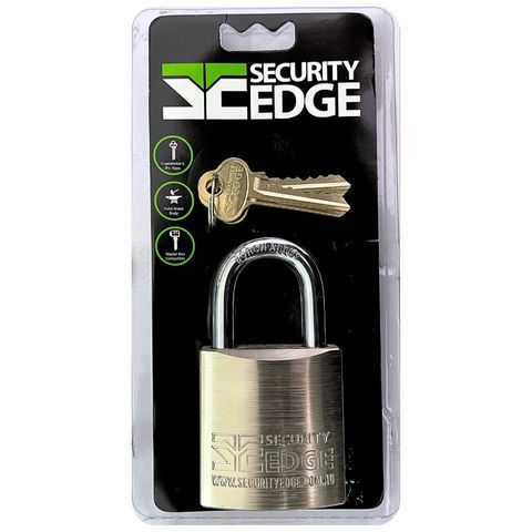 SECURITY EDGE L 50MM PADLOCK, 30MM BORON ALLOY SHACKLE KDDP