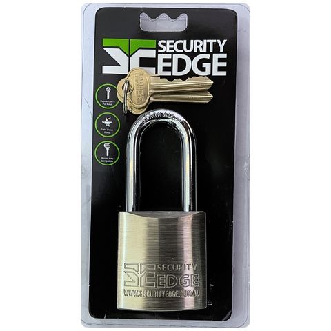 SECURITY EDGE L 50MM PADLOCK, 50MM BORON ALLOY SHACKLE KDDP