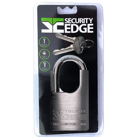 SECURITY EDGE L C55MM PADLOCK, 50MM BORON ALLOY SHACKLE KDDP