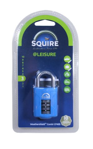SQUIRE CP40 COMBINATION PADLOCK STAINLESS STEEL SHACKLE