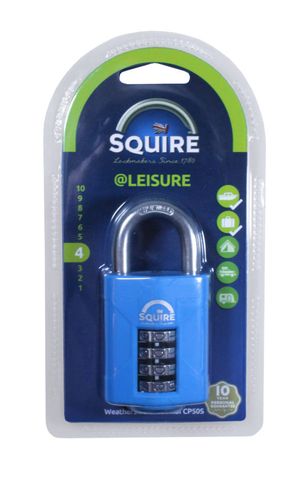 SQUIRE CP50 COMBINATION PADLOCK STAINLESS SHACKLE