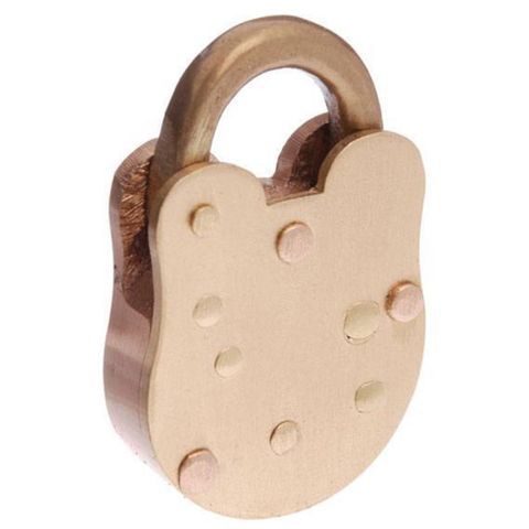 JACKSONS PADLOCK BRONZE PROUD RIVETED BACK