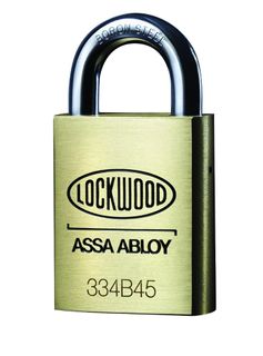 334B 45MM BRASS BODY PADLOCK 19MM B/STEEL
