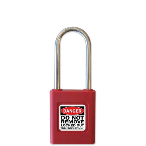 SAFETY LOCKOUT PADLOCK RED LS