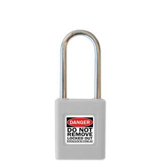 SAFETY LOCKOUT PADLOCK WHITE LS
