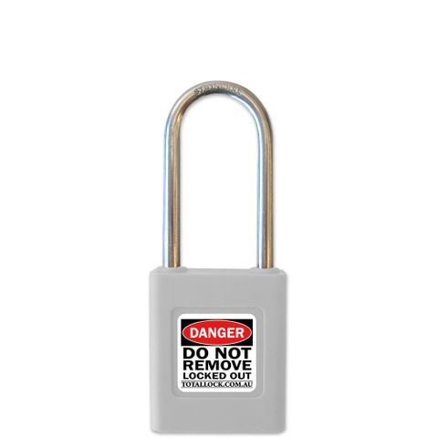 SAFETY LOCKOUT PADLOCK WHITE LS