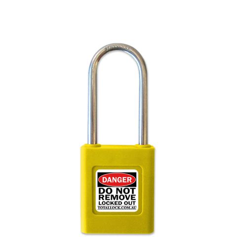 SAFETY LOCKOUT PADLOCK YELLOW LS