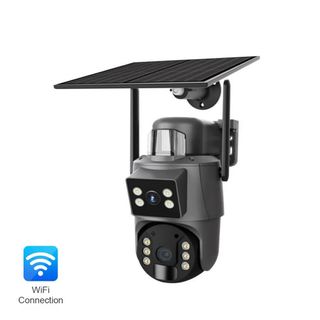 LS VISION DUAL LENS DUAL SCREEN SOLAR CAMERA WIFI