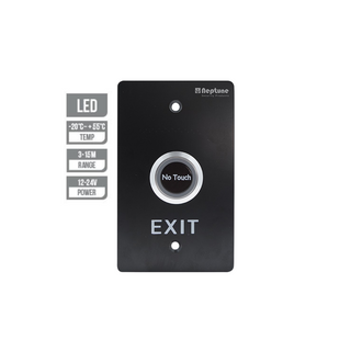 Neptune Touchless Exit,ANSI,NO/NC/C,LED,1.7mm SS,12-24V,BLK