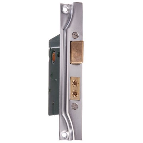 JACKSONS REBATED 5 LEVER MORTICE LOCK STAIN CHROME