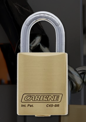 CARBINE C45 PADLOCK, MOLYBDENUM STD 8MM X 30MM SCHACKLE WITH