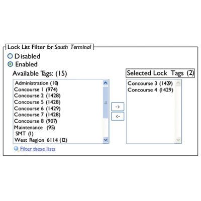 LOCK FILTERING SOFTWARE ENHANCEMENT MODULE