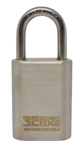 SECURITY EDGE S 40MM PADLOCK, 27MM MARINE ALLOY SHACKLE BK