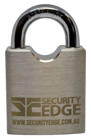 SECURITY EDGE S 55MM PADLOCK, 27MM BORON ALLOY SHACKLE BK