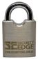 SECURITY EDGE S 55MM PADLOCK, 27MM BORON ALLOY SHACKLE BK