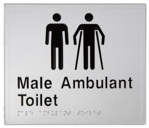 MALE/ MALE AMULANT TOILET BRAILLE AMENIT