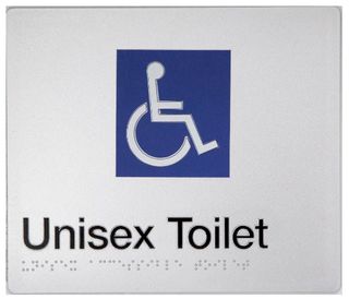 DISABLED BRAILLE SIGN