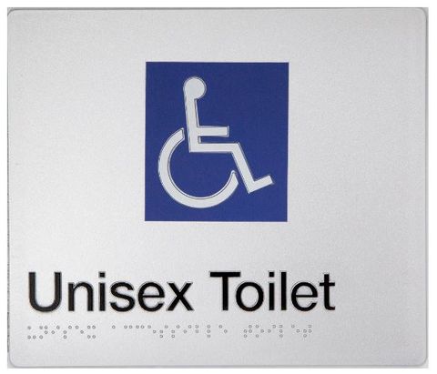 DISABLED BRAILLE SIGN