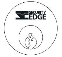 SECURITY EDGE S 201 ROUND CYLINDER BK PVD GOLD