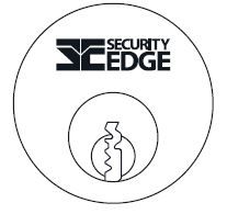 SECURITY EDGE S 201 ROUND CYLINDER BK PVD BLACK
