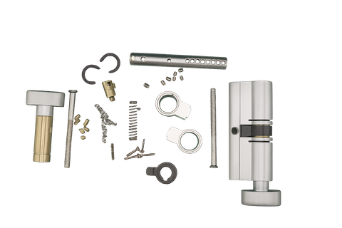 SE MODULAR EURO CYL/TURN  FXED CAM BK SC