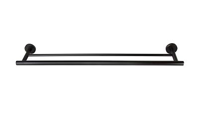DOUBLE TOWEL RAILSATIN MATTE BLACK