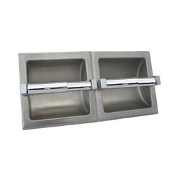 RECESSED TWO ROLL TOILET ROLL HOLDERPOLI